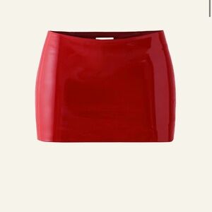 CULTNAKED Glossy Scarlet Mini Skirt